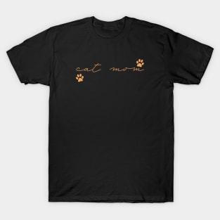 Cat Mom Coral T-Shirt